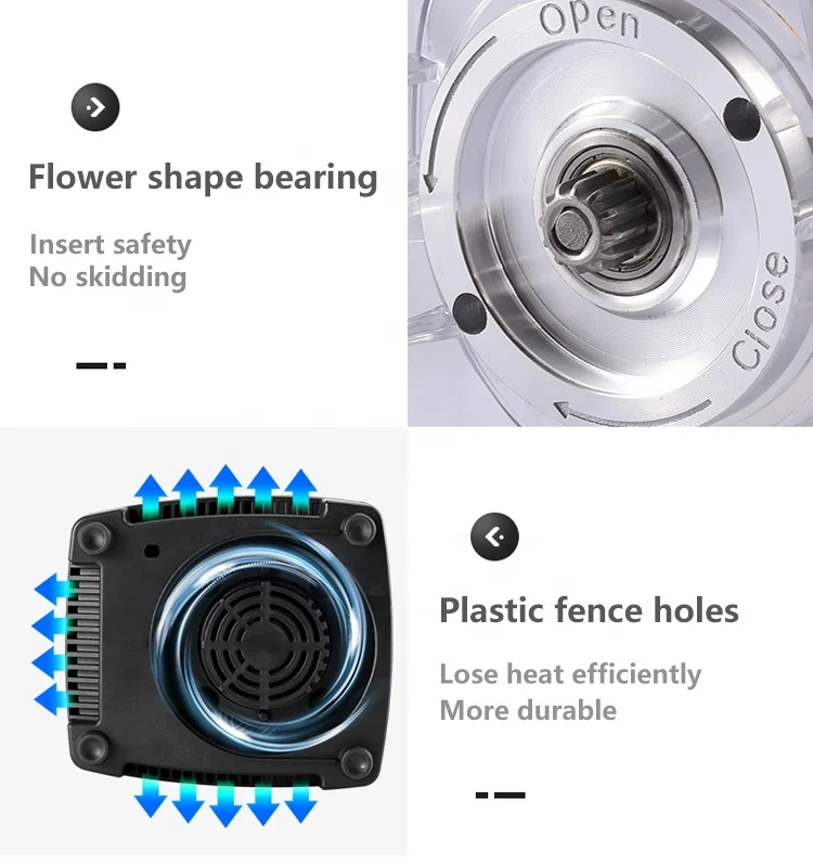 Ready goods  2 cups SILVER CREST 9525 motor 5500W commercial blender SC-1589