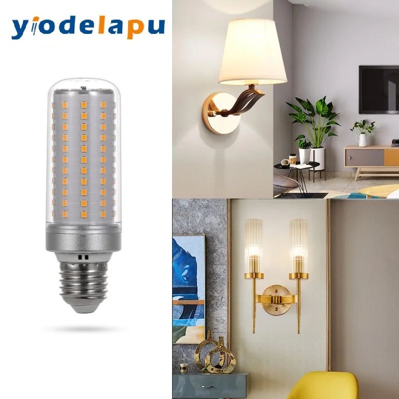 12W Warm White E27 LED Light Bulbs No flicker AC85-265V LED E27 Energy Saving Bulbs