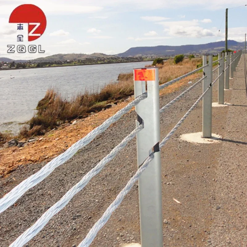 High tensile strength 19 mm galvanized used steel wire rope wire cable guardrail wire cable barriers