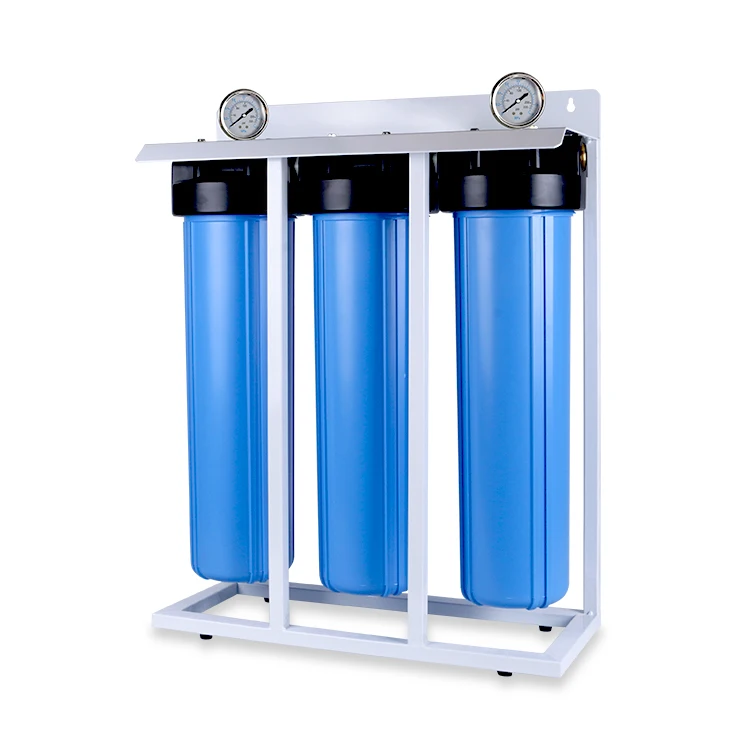 Complete 3-stage simple whole house  20 inch BIG blue  water filter  filtration system