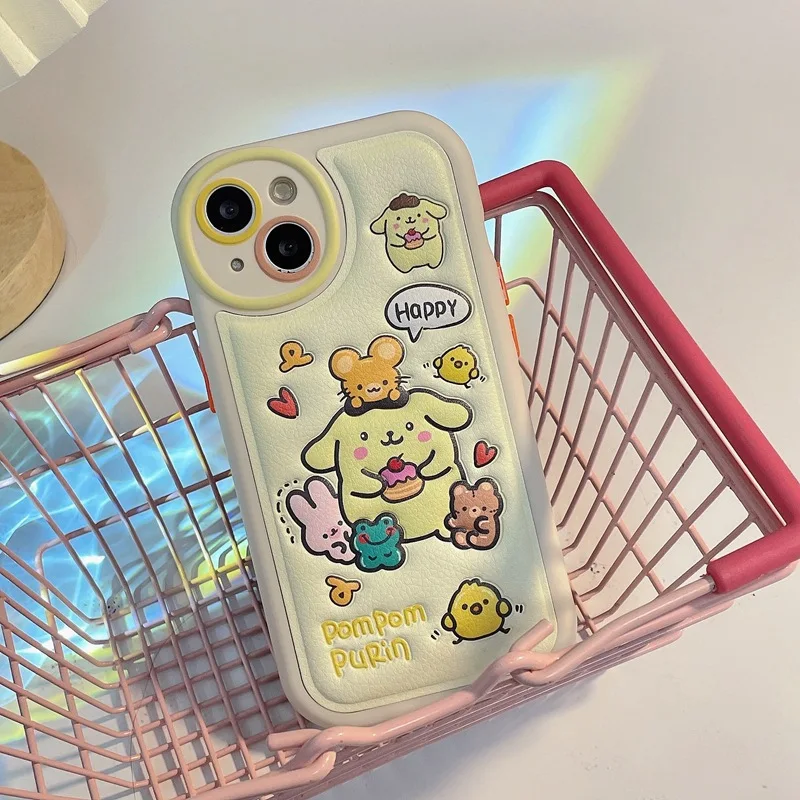 Sanrioed hot selling Japanese design cute cartoon phone cases my melody pochacco Kuromi clear tpu mobile phone case