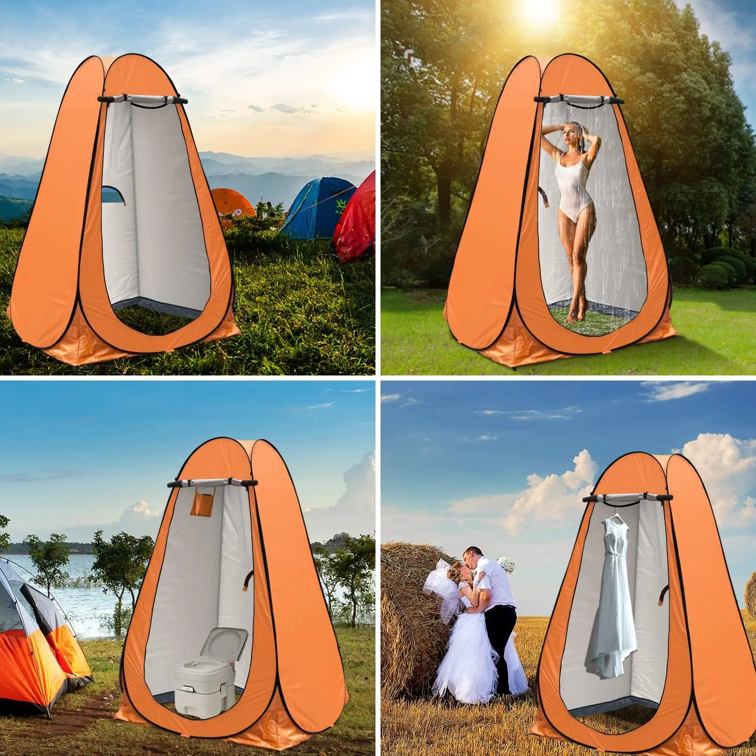 customized lightweight private fishing hiking camping dressing clothes shower tent