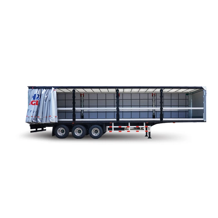 Motor airstream food trailer Cargo truck semi trailer BOX 3 axle side Curtain semi trailer GMF ST TPY Special Automotive Vehicle