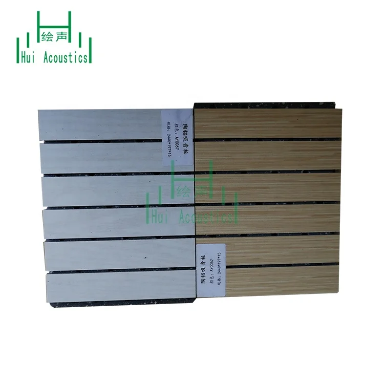 MDF Wooden Groovy Acoustic Wall Panels Textured MDF Wall Paneling MDF Grooved Soundproof Panels