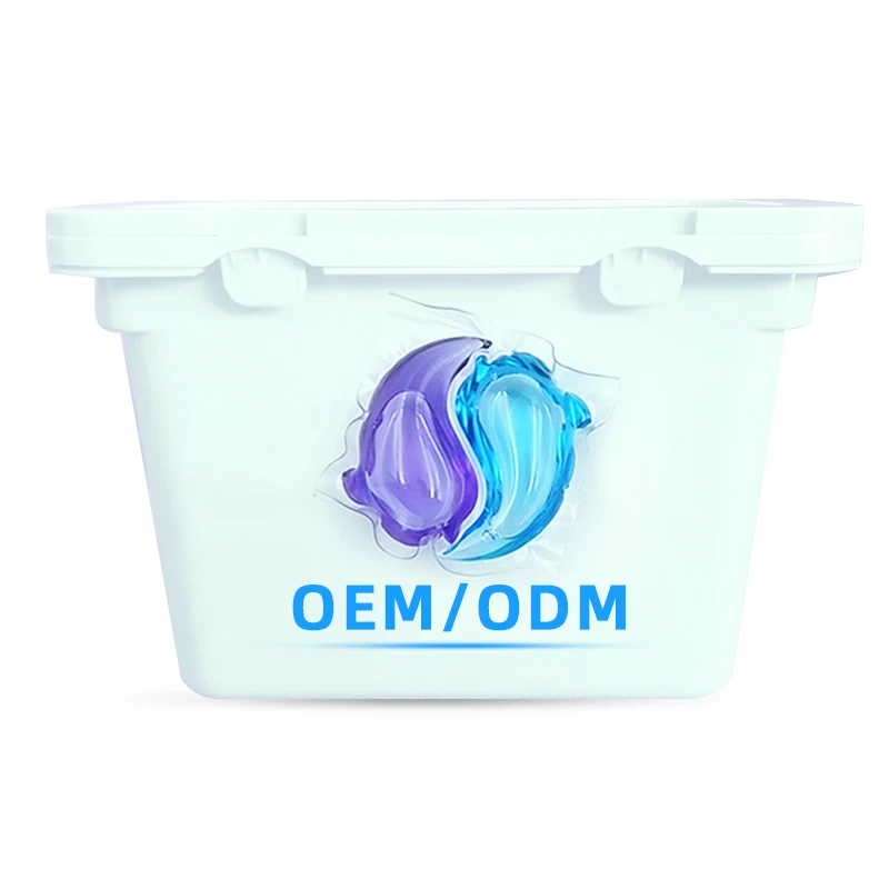 Wholesale natural environment-friendly aroma 2in1 washing pods  liquid laundry detergent capsules with a super-concentratedHot s