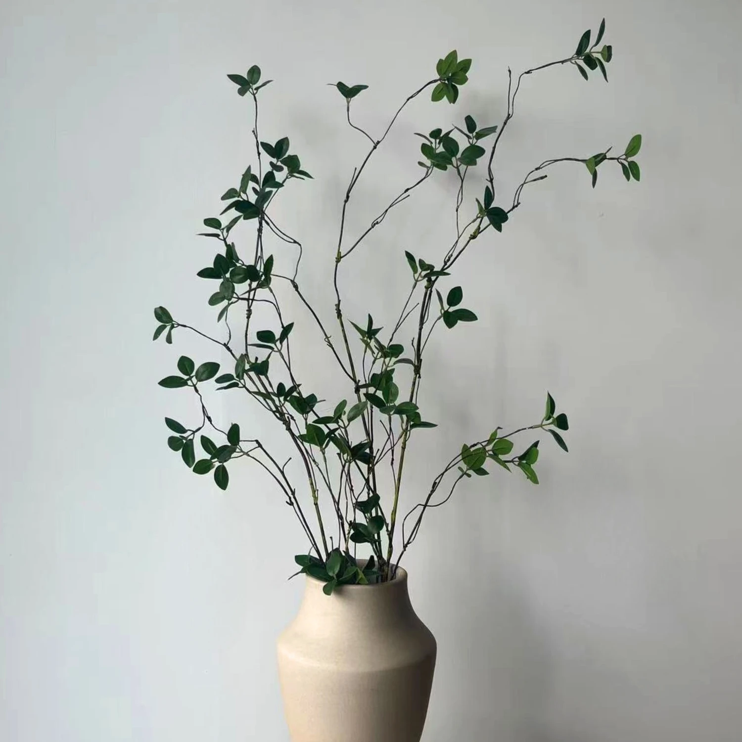 China Factory Cheap Plants Green Leaves Plant Pick for Floral Arrangement Decoration Wedding Party Flowers Artificial Plant Wall