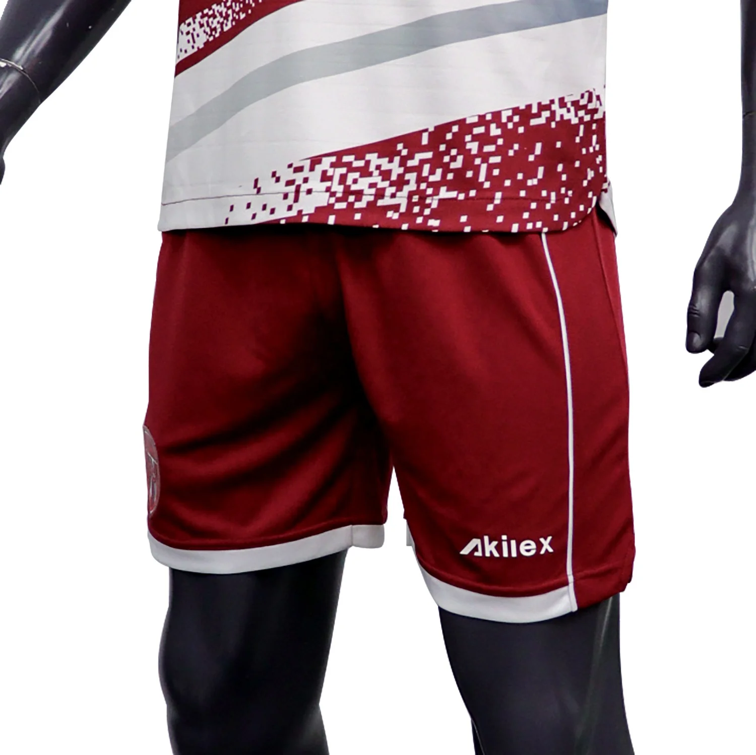 Custom high quality  breathable red t-shirt shorts sportswear 100% polyester soccer jersey full sublimation soccer uniform sets