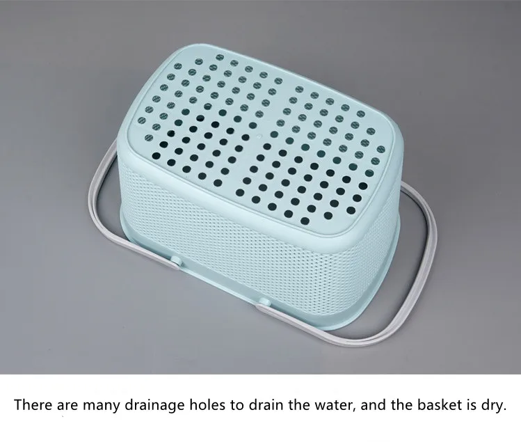 Горячая Распродажа прочная пластиковая корзина для белья хранения Pp с ручками домашнего