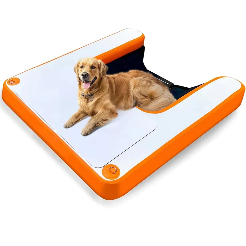 JOYSING Inflatable Dock Platform Pup Plank Floating Non-Slip EVA Foam With Dog Boat Ramp for Pool Dock Lake  Ramp for Water Dock