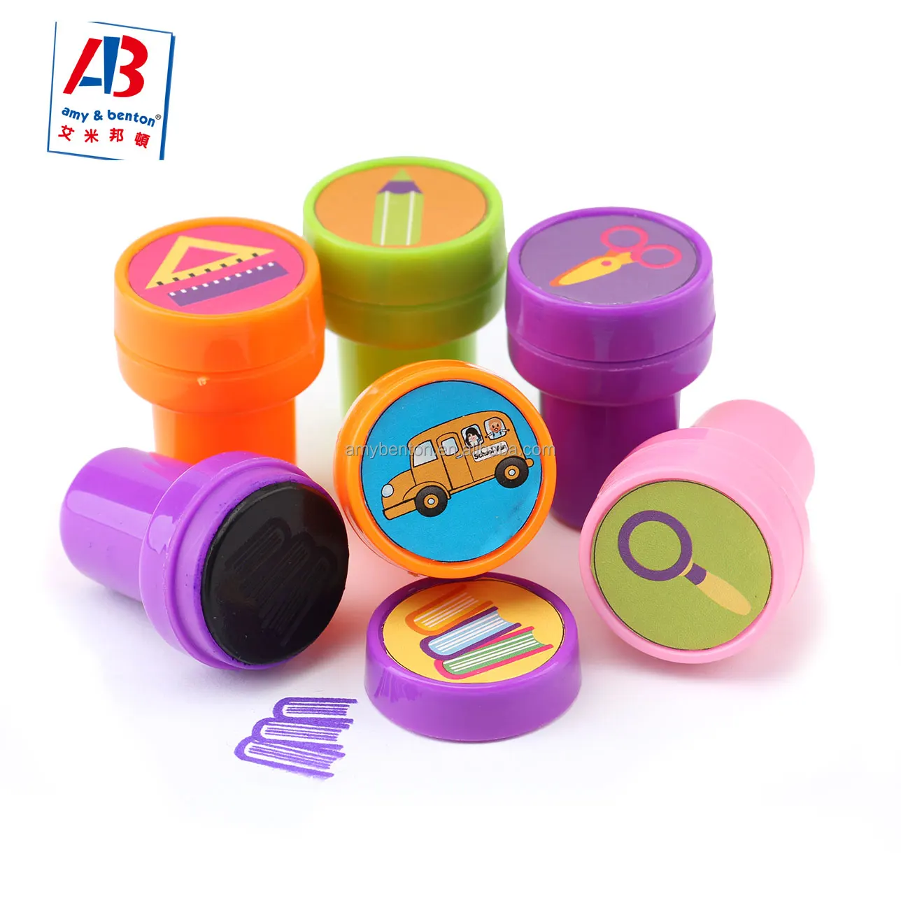Self-ink Stamps custom logo stamper personalized math stamper for kids