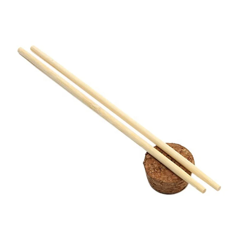 Natural Bulk Bamboo Long Chopsticks Disposable Round Stick