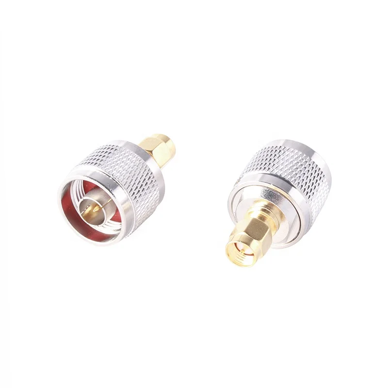 Customized N Male to SM A Male Straight Copper RF Coaxial Adapter Connector