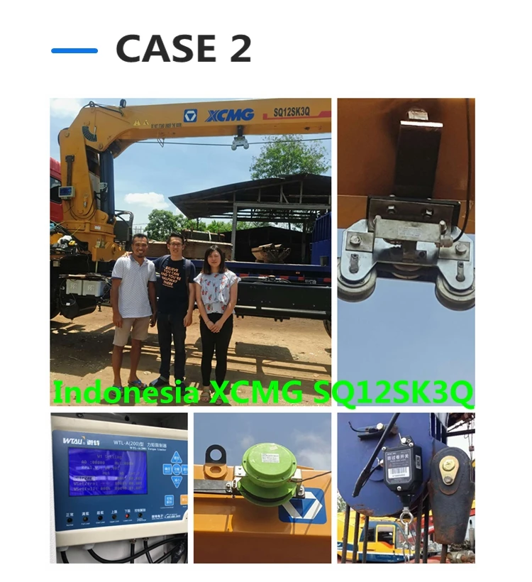 boom truck mounted crane safe load moment indicator system WTLA-200 lmi/sli  for 10t lorry cargo crane