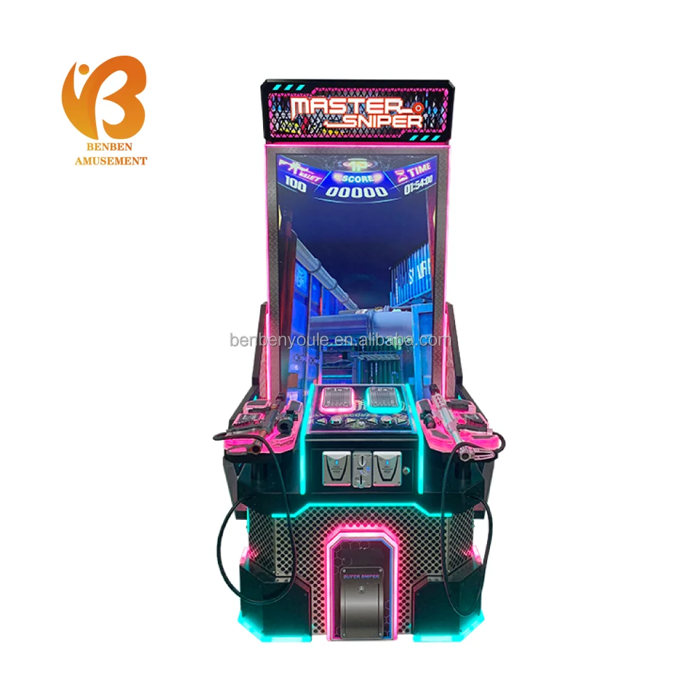 High Quality Coin Operated Two Players Battle Arcade Gun Target Shooting Games Machine For Sale