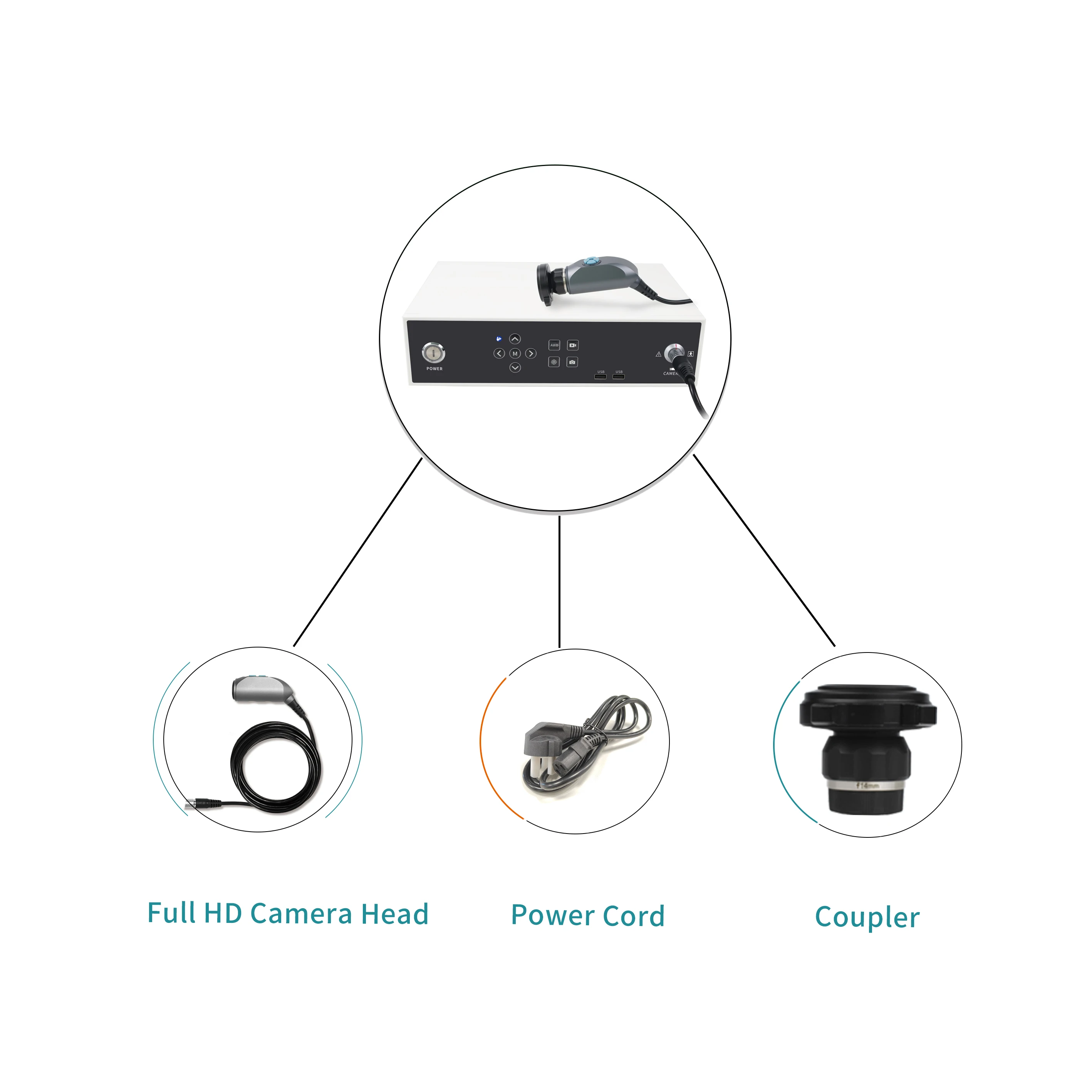 Professional Medical Imaging Equipment with Video recording function 1080P Endoscpy Camera for Hospital Use