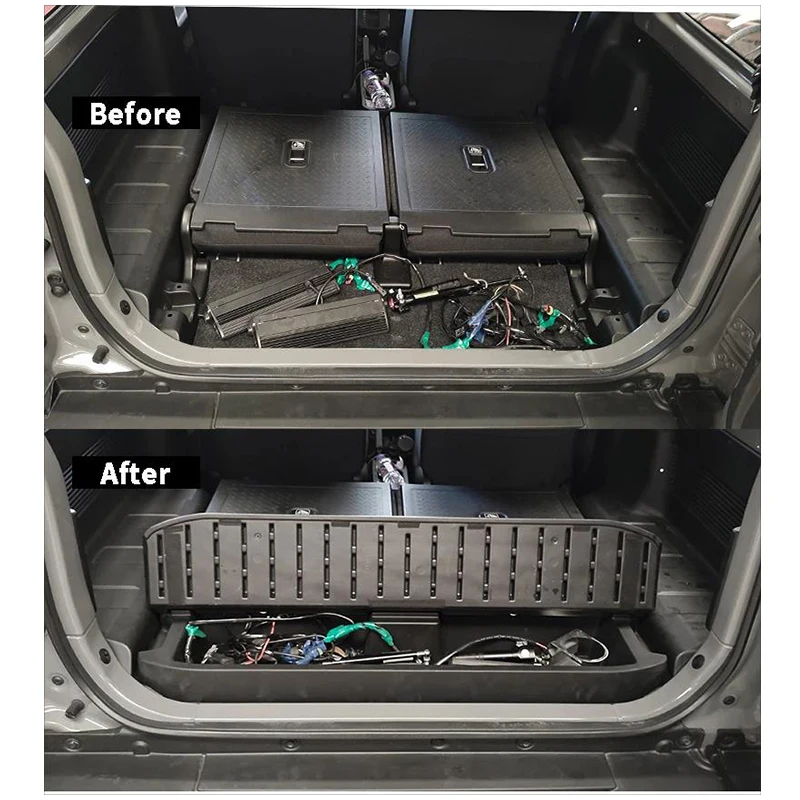 High Quality 4X4 Accessories Black Rear Truck Tool Box For Jimny JB74 JB64 2019+