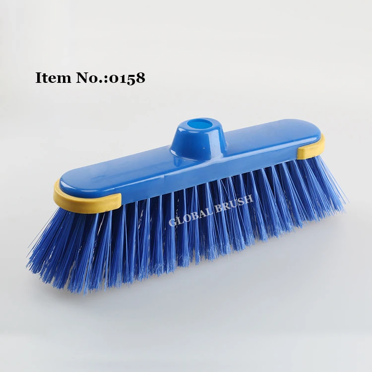 HQ0158 Middle-East plastic soft straighten plastic floor broom bristles with wooden stick