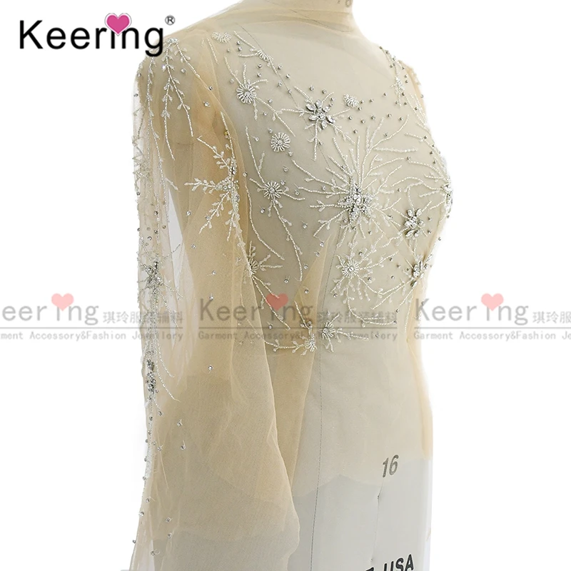 Keering Special Design Star and Flower Bodice Applique WDP-211