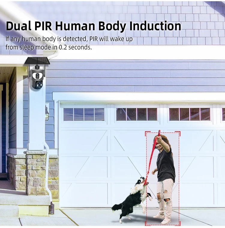 Ubox 6W 4G solar panel 4G CCTV camera Ubox two way audio camera with 4G SIM card night vision network camera