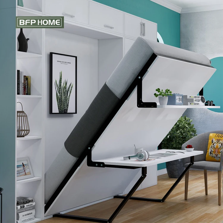 BFP Modern Style Manual Vertical Murphy Bed Folding Wall Bed mechanism With Sofa connector