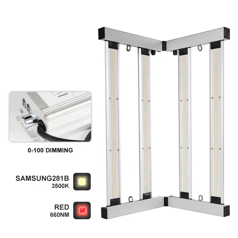 Maaadro 2022 Hot Sale 240W LM281B Full Spectrum Hydroponic LED Grow Light Bar For Vertical Farming Grow