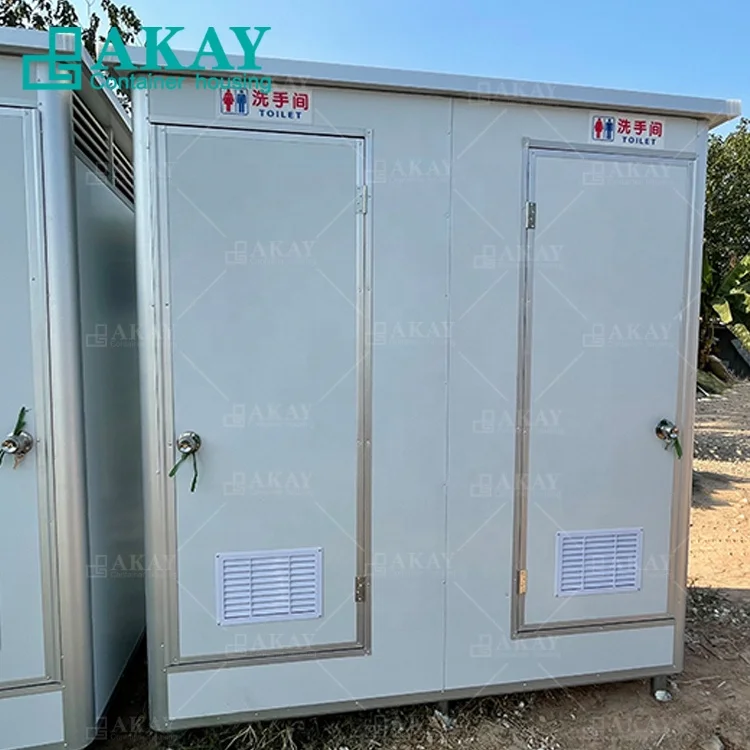 Mobile Portable Bathroom Unit Shower And Toilet PublicPortable Camping Toilet For Park Container House