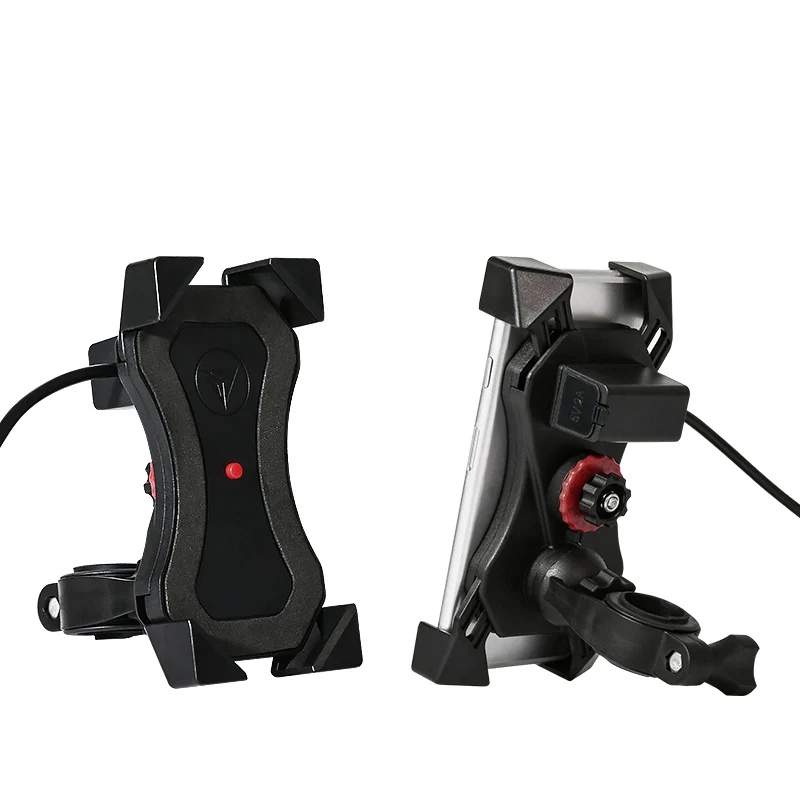 USB  Motorcycle Holder Phone Mount Easy Lock