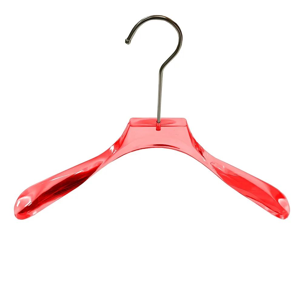 long-lasting use acrylic coat hanger heavy-duty clear suit hanger for clothing store