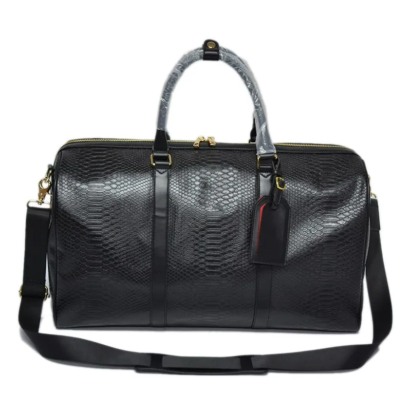 Portable Custom Leather Duffel Weekender Bag Tote Luggage Travelling Bag for Men