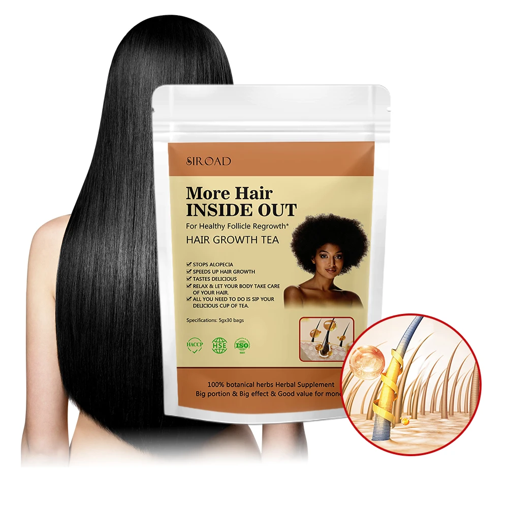 High quality Natural herbal blend  hair tea rinse hair repair reduce fall shedding promote hair growth and loss prevention tea