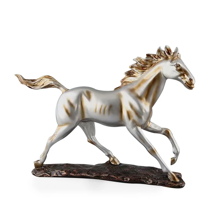 Hot sale middle size horse  animal design art resin statue sculpture for home decoration