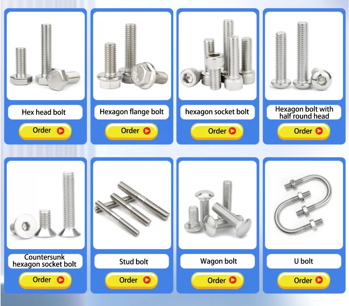 Internal Wrenching Bolt Cap Head Bolts Hexagon Drive Screw Hex Key Screw Stainless Steel Allen Cap Screw