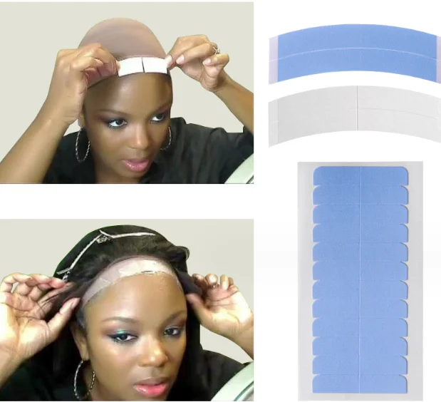 36Y Wear Hair System Tape Roll Super Sticky Hair Blue Tape Double-Sided Adhesive Tape for Hair Extension/Lace Wig/Toupee