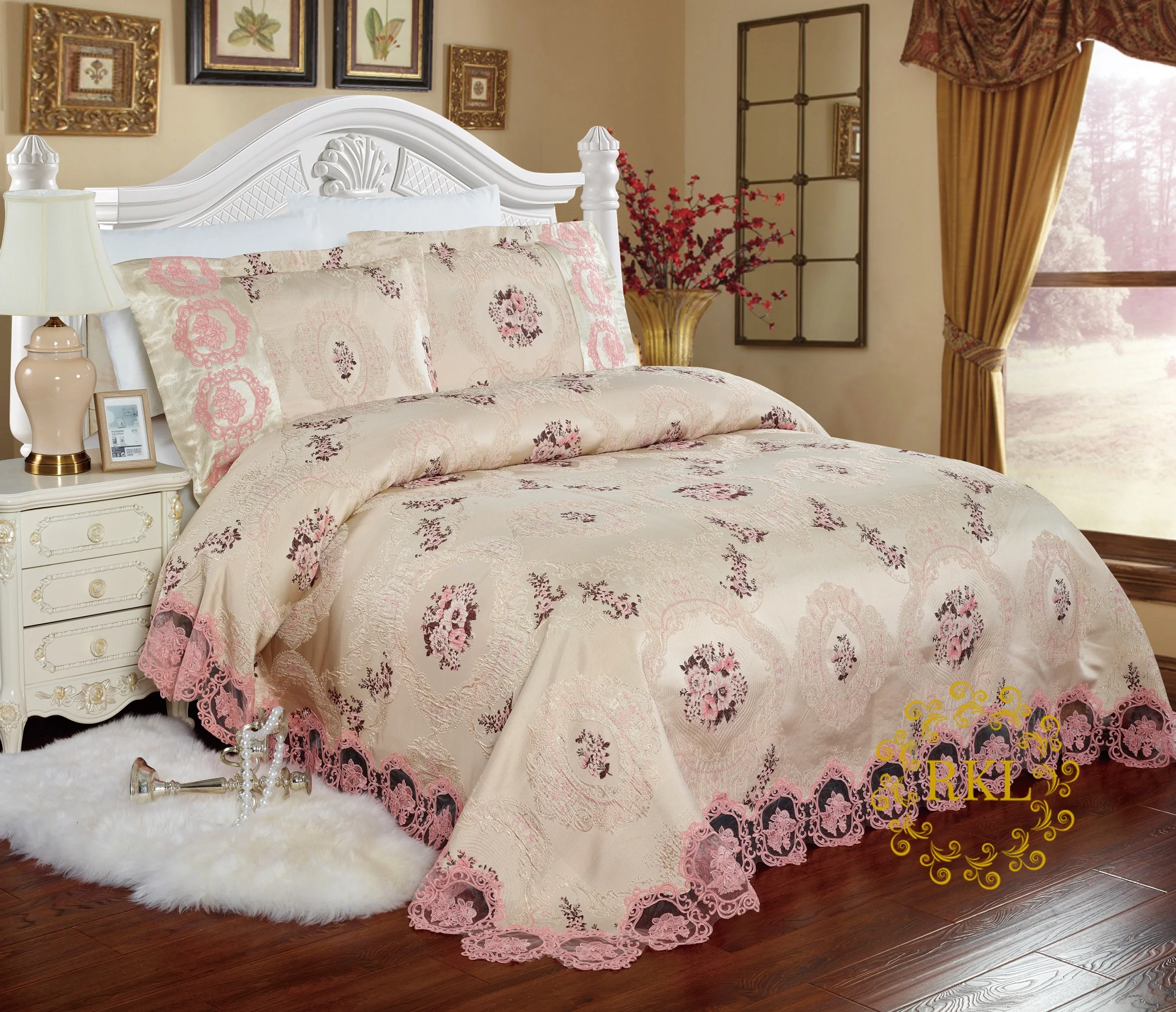 Vintage Jacquard Bedspread Luxury European bedspread coverlets bedspread king size