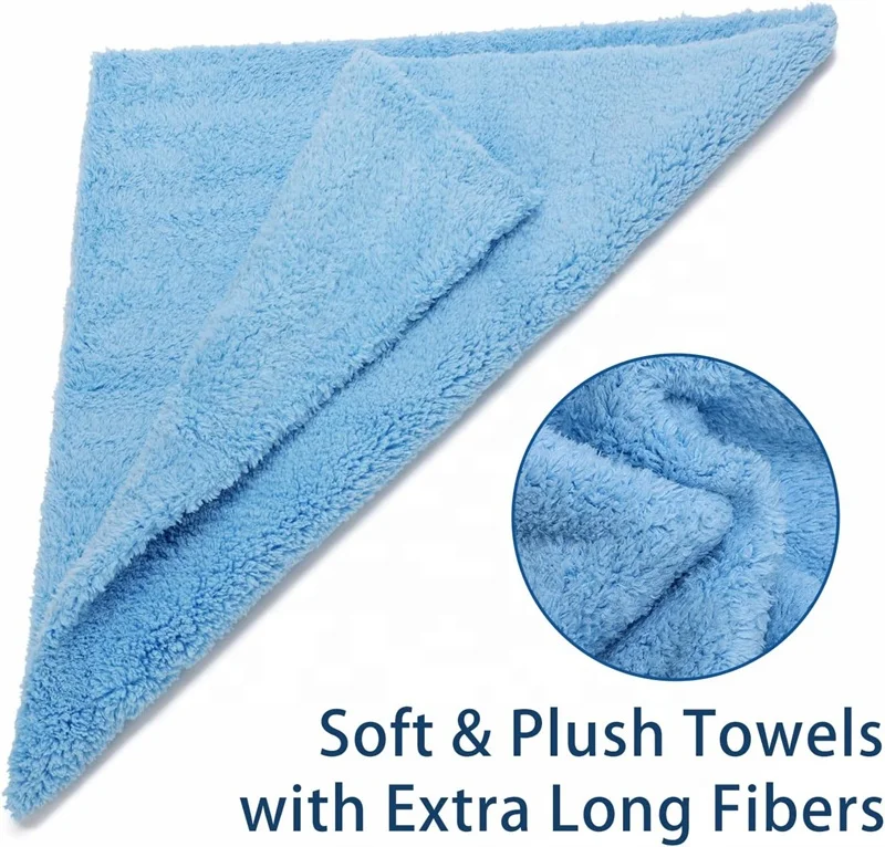Microfiber Towels for Cars, Car Drying Wash Detailing Buffing Polishing Towel with Plush Edgeless Microfiber Cloth, 450 GSM
