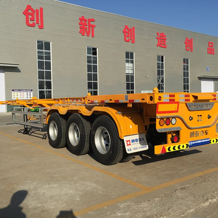 Supplies Good Price 20ft Second Hand Container Truck/Cargo Trailer/Skeleton Semi Trailer For Sale