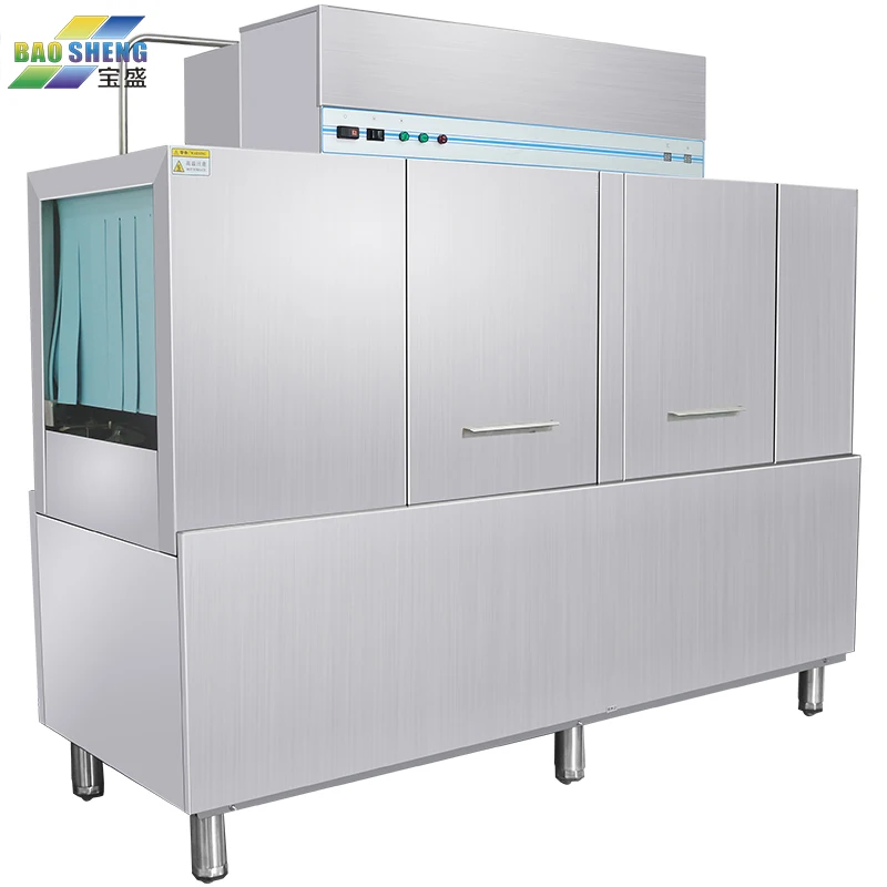 Oem/odm Full Automatic Industry Commercial Conveyor Dishwasher For 300~500 People Use tunnel dishwasher