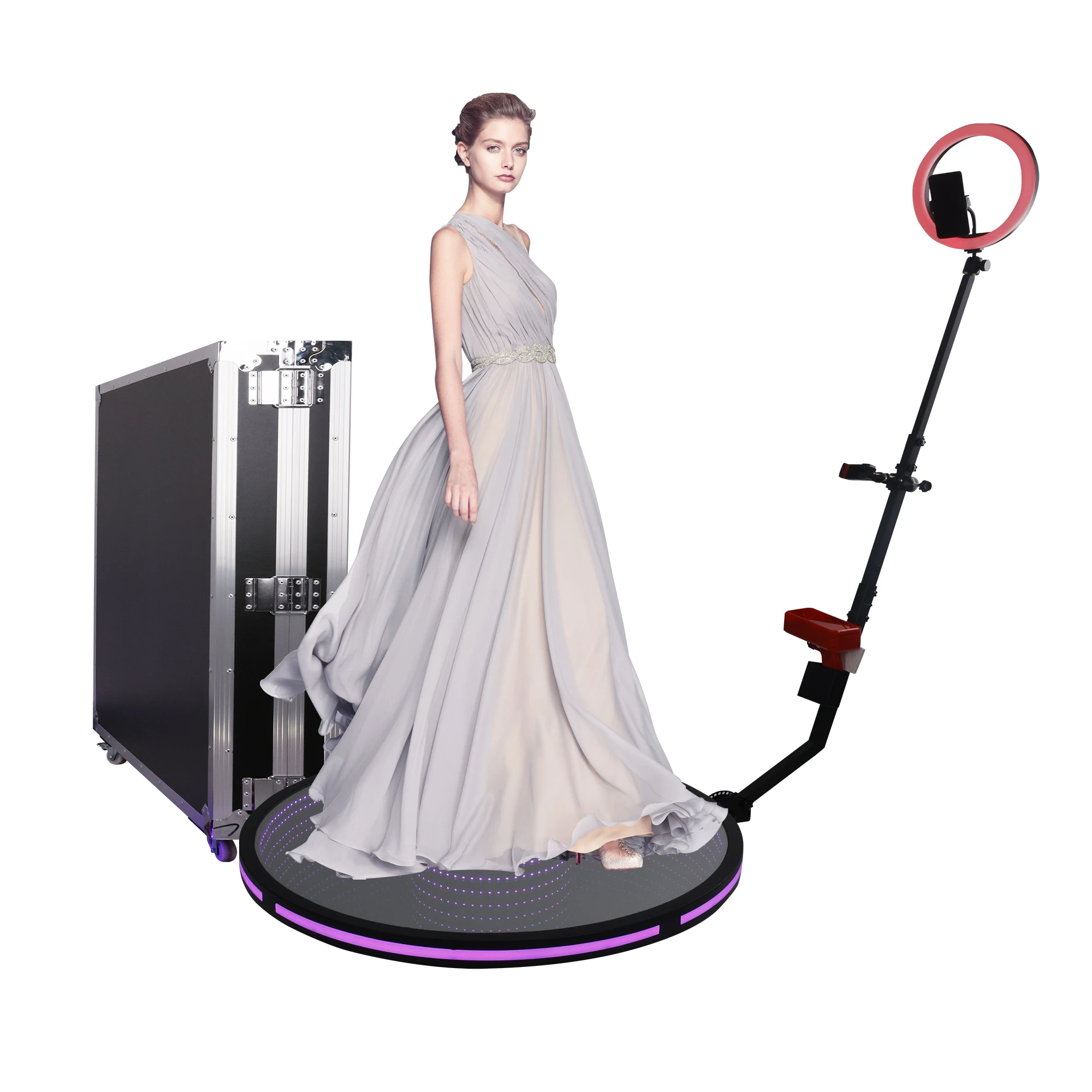 Romans Dropshipping 360 Degree Rotating Photo Booth 360 Photo Booth Photobooth Kiosk For Party Supplies