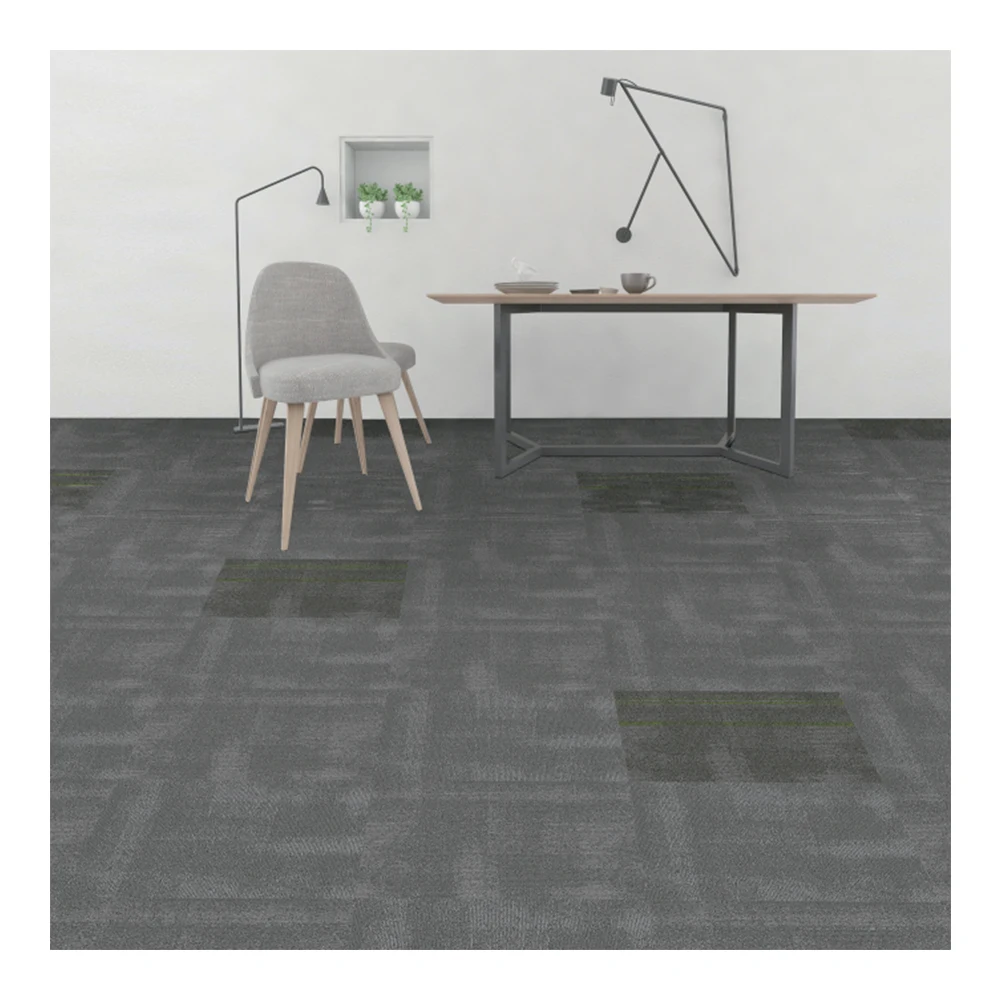 Hot Selling Commercial Reception Room Nylon Carpet Tiles Premium Office Use Square PVC Backed Loop Pile for Home Use