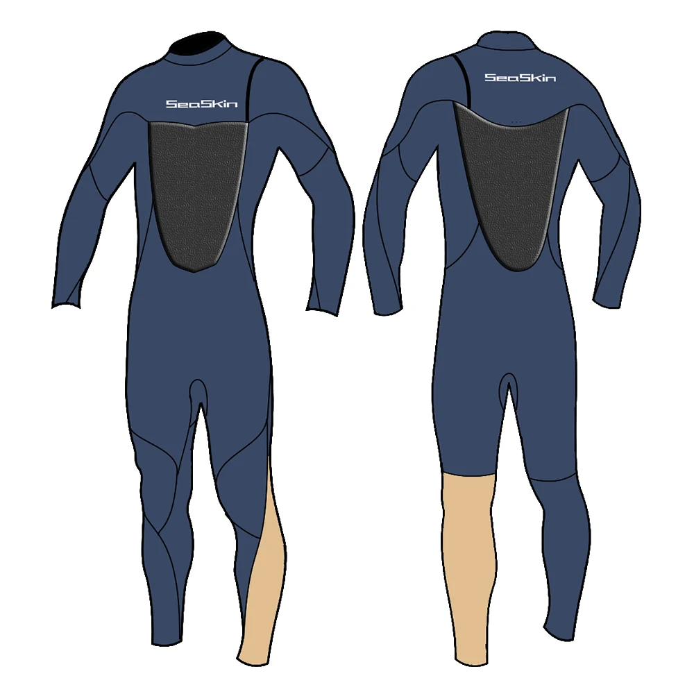 Seaskin Neoprene Zippless Mens 3mm Surfing Wetsuit