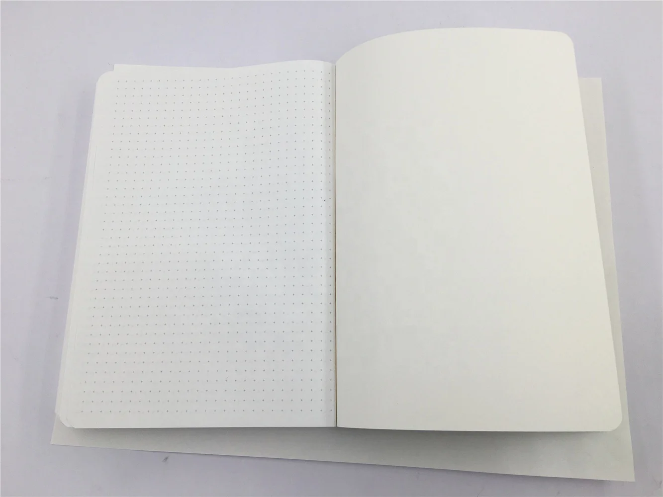 LABON Wholesale Notebooks Vegan Leather Linen Cloth Fabric Gratitude Journal Dotted Paper Notebook