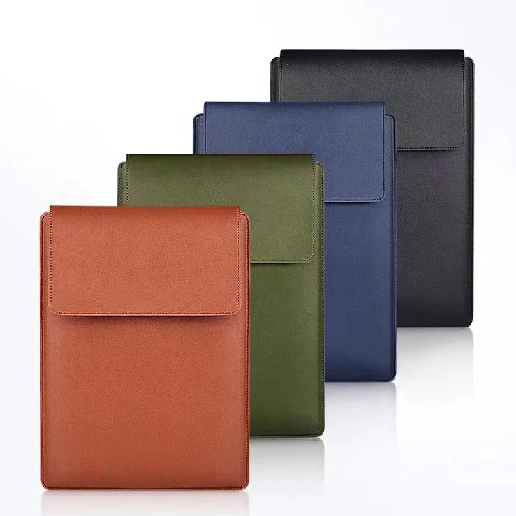 high quality custom logo multi-colors multifunctional business pu leather laptop bags for women men