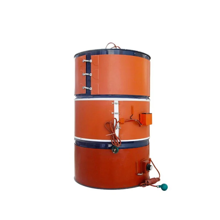 220v 2kw 55 галлонов 200l Электрический Гибкая силиконовая резина бочки для нефтепродуктов промышленный обогреватель