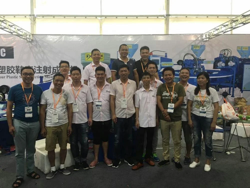 
Three color mix color pvc air blowing shoes machine 