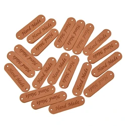 Diy Sewing Accessories Handmade Labels Pu Leather Labels Series Hand Made For You Leather Tags For Clothing Tag