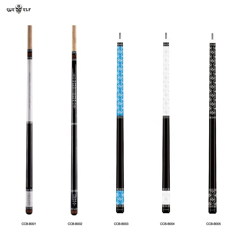 cueelf12mm142cm 510gsticker carom pool cue with maple shaft