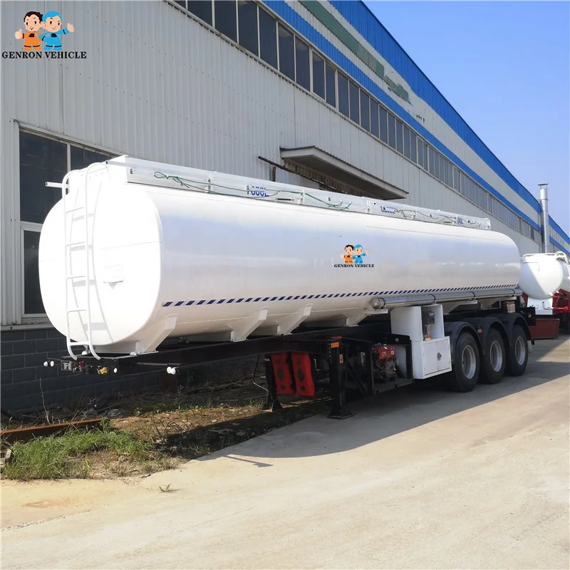 Chemical liquid tank trailer 32000 Liters stainless steel tanker truck trailer 3 axles tanker trailer