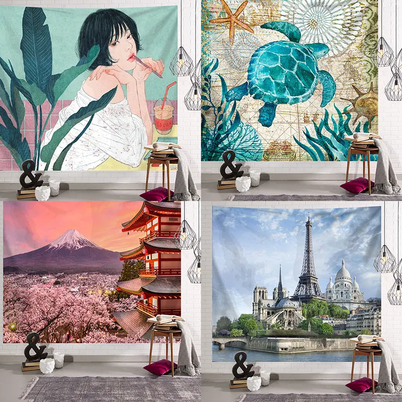 Kitawy Landscape Cute Cartoon Design Wedding Background Microfiber Photography Background Photography Studio