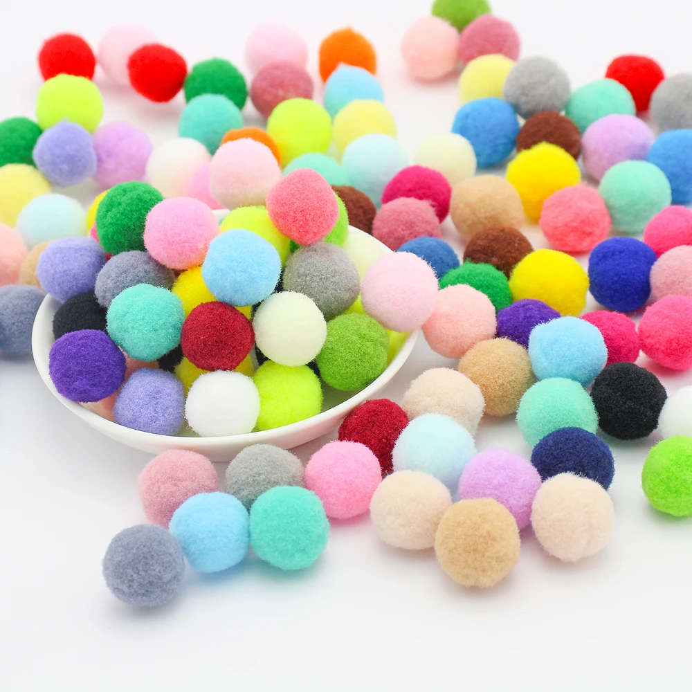 8-30mm DIY Sewing Craft Kids Toy Wedding Decorations Soft Pompom Plush Pom Poms Ball