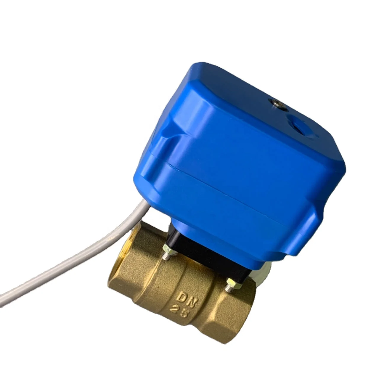 2-Way DN25 Mini Electric Control Valve 1' Brass Ball Water Valve for Smart Water Oil & Gas Customizable OEM